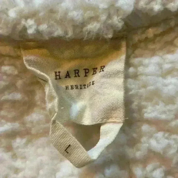 Harper Heritage cozy button up fleece jacket - Picture 2 of 4